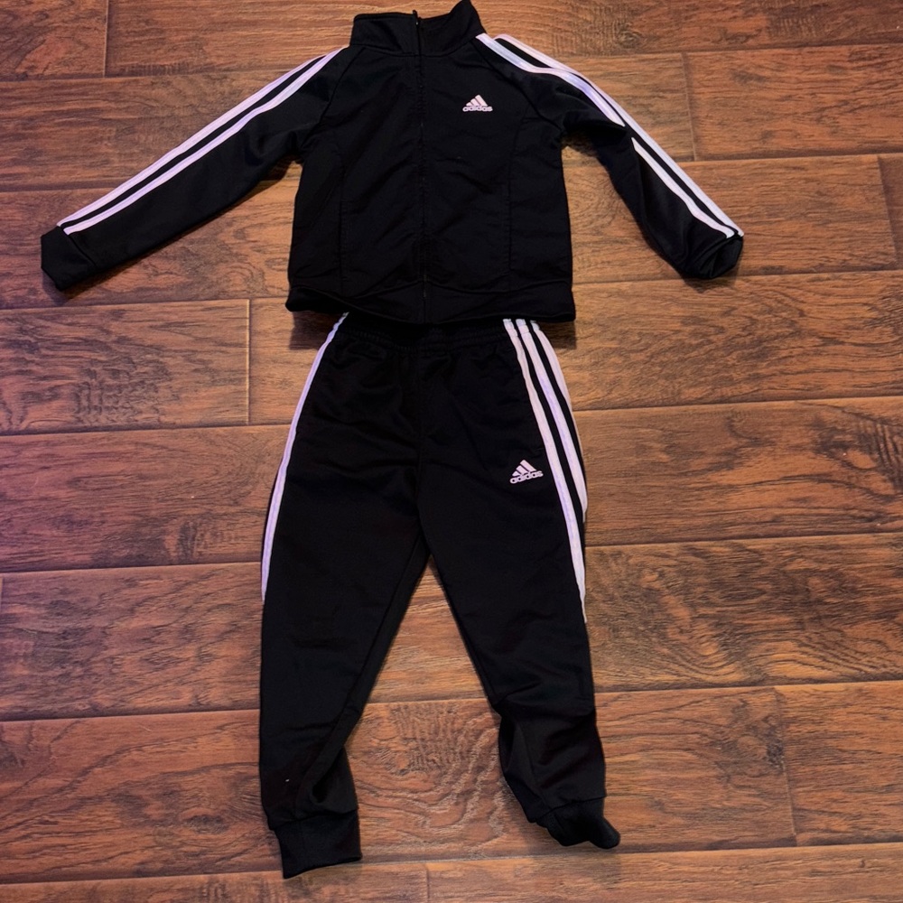 Adidas Black and Pink Athletic Set